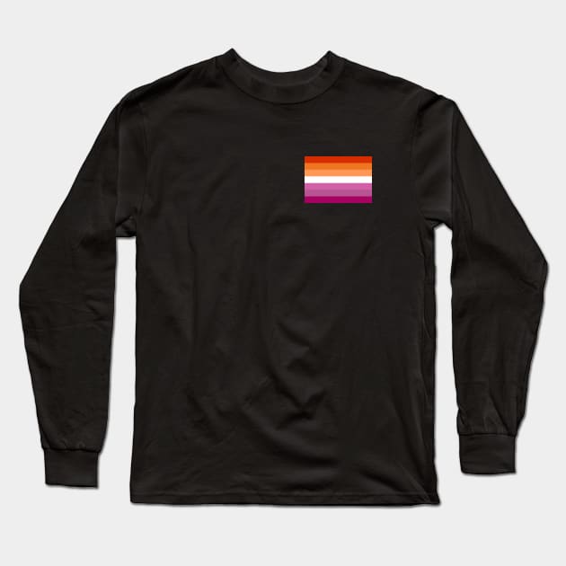 Lesbian Flag Long Sleeve T-Shirt by galpalpride